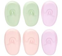 SOLUSTRE 3 Paia di Copriorecchie Protezione Auricolare Resistente al Calore in Silicone per Tintura Chioma per e Doccia