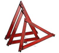 SOLUSTRE 3 Pezzi Triangolo di Sicurezza Riflettente e Posizionamento Stabile in ABS Alta Riflettività per Auto per Situazioni di Emergenza e Parcheggio Stradale