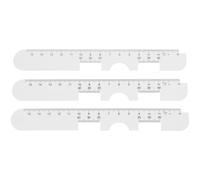 SOLUSTRE 3 Pz Righello Della Distanza Della Pupilla Accessorio Per Occhiali Distanza Oculare Strumenti Dell'ottico Righello Di Misurazione Ottica Pd Righello Per Occhiali Bianca Plastica