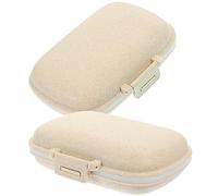 SOLUSTRE 3 Set Di Portapillole Da Viaggio Organizer Giornaliero Compatto Dispenser Per Medicinali A Doppio 2 Pezzi * 3