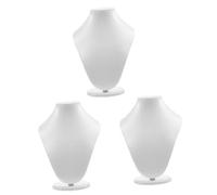 SOLUSTRE 3pezzi Espositore Per Collane e Gioielli Stile Manichino Organizer Per Necklaces Base Stabile Per Vetrine e Negozi Bijoux