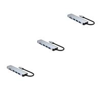 SOLUSTRE 3pezzi Hub Usb Type Adattatore Video e Lettore Espansione Interfacce Per Laptop e Dispositivi Compatibili Soluzione Per Collega Hard Disk Mouse e Stampanti