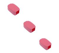 SOLUSTRE 3pezzi Mini Lavabo Silicone Lavagna Portatile Per Lavaggio Spazzola Per Lavare Capi Manico Ergonomico Per Lavare Collo Polsini e Calze Rosa