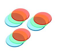 SOLUSTRE 3sets Filtri Colorati Plastica Per Esperimenti Fisici Giocattolo Educativo Per La Scoperta Della Scienza Ottica e Cognitiva