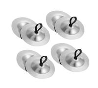 SOLUSTRE 4 paia Cimbali da Dito in Ottone per Danza del Ventre Strumento Musicale Ritmico Miniatura Facili da Usare per Ballerini e Feste Suono Nitido e Design Elegante
