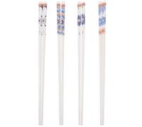 SOLUSTRE 4 Paia di Bacchette in Ceramica Giapponesi Lunghe Antiscivolo, Stoviglie Riutilizzabili per Casa e Ristorante, Accessori Cucina per Sushi, Noodles e Stufati Stile Stile Casuale