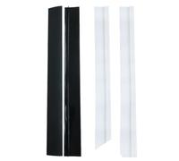 SOLUSTRE 4 Pezzi Copertura per Fessure Cucina Silicone T Shape Striscia Sigillatura per Gap tra Piano Facile da e Lavabile Lavastoviglie Colori Nero e Bianco