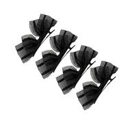 SOLUSTRE 4 Pezzi Fermaglio Per a Farfalla in Pizzo Fermaglio Per Con Fiocco in Pizzo Forcina Ad Arco Clip Per La Ragazza Inchina Forcina Di Pizzo Lega Black