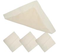 SOLUSTRE 4 pezzi Garza Alimentare Quadrata Filtrante Fine per Tofu Latte di Soia Succhi Yogurt e Formaggi Panno Straining Multiuso per Cucina