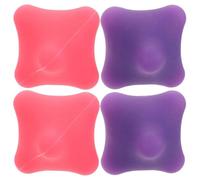 SOLUSTRE 4 Pezzi Hand Strengthener Palla per Massaggio Palmare in Silicone, Esagonale, Portatile, per Ufficio e Viaggio, per Migliorare la Flessibilità delle Dita, per Musicisti e Atleti