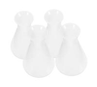 SOLUSTRE 4 pezzi Matracci Conici Erlenmeyer in Plastica Resistenti Chimica Bocca per Facile Gestione Campioni e Stabilità in Laboratorio Educazione Scientifica