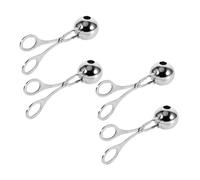 SOLUSTRE 4 Pezzi Pinze per Polpette Acciaio Inossidabile Strumento Antiruggine per Carne e Verdure Utensile Versatile per Preparazioni Veloci e Lotti Grandi