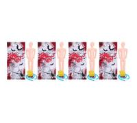 SOLUSTRE 4 Set Decorazione Halloween a Forma di Cadavere Realistico in PVC e Tessuto, Leggero e Creativo, per Addobbi Casa Stregata e Feste a Tema