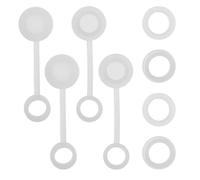 SOLUSTRE 4 Set Tappi per Cannuccia in Silicone Antipolvere e Antigoccia per Tumbler Coperture Trasparenti per Cannuccia con Tappo Tenuta Sicura per Casa Esterni e Feste
