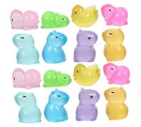 SOLUSTRE 40 Pezzi Miniature Animal Resin Figurines Luminous Glow In The Dark Cute Ornaments For Fairy Garden Micro Landscape Desktop Bonsai Decor