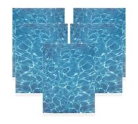 SOLUSTRE 5 Fogli di Piastrelle di Corso D'acqua Artificiale in Plastica, Base Robusta del Flusso per Modellismo Paesaggistico, Decorazione Fai da Te per Tavolo di Sabbia e Miniatura