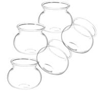 SOLUSTRE 5 Pezzi Mini Serbatoio di Pesce Vuoto Accessori in Scala 1/12 Ciotola per Pesci Micro Paesaggio Mini Acquario per Casa delle Bambole Tank per Bambole Transparent Bicchiere