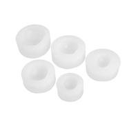 SOLUSTRE 5 pezzi Stampi in Silicone per Volto Bambola Flessibili e Resistenti per Creazioni DIY con Argilla Leggera Resina Fondente per Progetti di Decorazione e Scultura