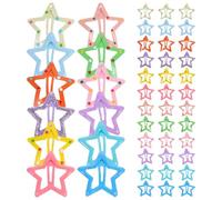 SOLUSTRE 50 Pezzi Fermagli per Chioma a Forma di Stella in Ferro per Bambine e Ragazze, Clip Piccole e Colorate la Vita Quotidiana e Lavoro Colore Casuale
