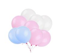 SOLUSTRE 50 pezzi Palloncini in Lattice Perlato Mix Rosa Azzurro Bianco Decorazioni Riutilizzabili per Feste Laurea Matrimonio e Banquet Eleganti