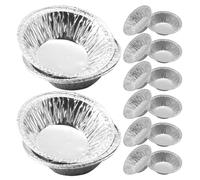 SOLUSTRE 500 mini teglie per crostate: mini teglie monouso in alluminio per feste, picnic e catering - piccoli stampi per crostate per cuocere crostate all'uovo, quiche e torte