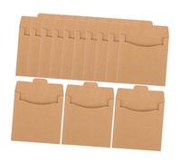 SOLUSTRE 50pezzi Buste per CD in Carta Kraft Bustine Protettive per CD e Dvd Custodie di Carta per Conservazione e Organizzazione Adatte per Uso Casalingo e Ufficio