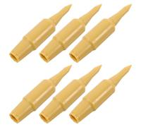 SOLUSTRE 6 Pezzi Tee da Golf in Plastica Oro Resistenti e Riutilizzabili Posizionamento Stabile per Lezioni di Golf e Simulatori, Accessori per Uomini e Donne