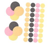 SOLUSTRE 60pezzi Spugne Rotonde Riutilizzabili per Pulizia Viso Spugnette Detergenti Compressibili per Rimozione Trucco Adatte Viaggi e Pelli Sensibili