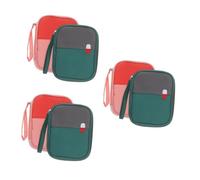 SOLUSTRE 6pezzi Borsa Porta Medicinali Da Viaggio Organizer Per Farmaci e Per Camping Ed Escursioni Comoda e Pratica Per Emergenze