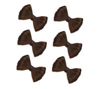 SOLUSTRE 6pezzi Fermaglio Fiocco Capelli Donna Chignon Finto Fermacapelli Clip Per Acconciature Becco d Anatra Accessori Decorativi Per Feste e Matrimoni