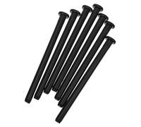 SOLUSTRE 8 Pezzi Perni in per e Inossidabile Cerniere in Legno, Chiusura Resistente e Colore Nero Interne Adatti per Bagno e Ufficio