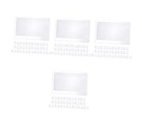 SOLUSTRE 80 Pz Lente d'ingrandimento Fresnel portatile portatili lente d'ingrandimento tascabile Lenti d'ingrandimento 3x segnalibri lenti di ingrandimento lente d'ingrandimento per bambini