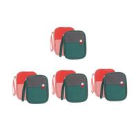 SOLUSTRE 8pezzi Kit Soccorso Borsa Medica Piccola Portatile Per Viaggi e Emergenze Sacchetto Per Medicinali Oxford Per Scuola e Famiglia