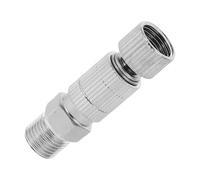 SOLUSTRE Adattatore Rapido Autobloccante in Metallo Argento per Aerografo Connettore 1/8 Pollice Facile da e Smontare per Accessori Aerografo
