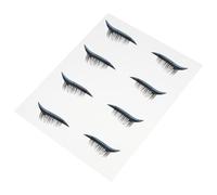 SOLUSTRE Adesivi Eyeliner Impermeabili Glitter Blu 4 Paia, Strisce Adesive per Trucco Occhi e Ciglia Finte Leggere, per Feste, Cosplay e Halloween