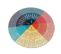 SOLUSTRE Adesivo Ruota Delle Per Computer e Laptop Sticker Per Educazione Emotiva Aula Decorazione Murale Per Giardino Infanzia Design Accattivante e Accessibile Promuove Benessere