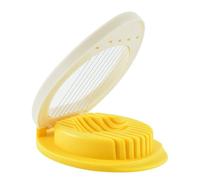SOLUSTRE Affettatrice per Uova Multifunzionale in Plastica Base Cava, Utensile da Cucina Facile da Pulire la Preparazione dei Cibi