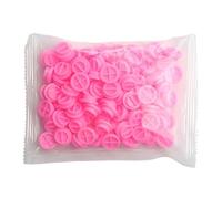 SOLUSTRE Applicatore Ciglia Finte in Plastico Rosa 100 Pezzi, Salva Colla e Ritarda Asciugatura, per Estensione Ciglia e Laminazione