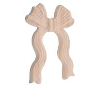 SOLUSTRE Applique Non Verniciato in Legno Intagliato Resistente alla Deformazione Design e Classico a Forma di Fiocco per Decorazione Soggiorno