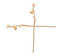 SOLUSTRE Bacchette Accessori di Zinco 2 per Pezzi e Chioma Design in Lega per Oro Irregolare Vintage Onda Elegante Festa da Cosplay