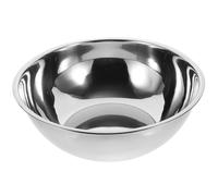 SOLUSTRE Bacinella in Acciaio Inossidabile Spesso 33 Cm, Lavabo Rotondo da Cucina Compatto, Grande Ciotola per Mescolare e Lavare Verdure, per Uso Domestico e Preparazioni in Cucina