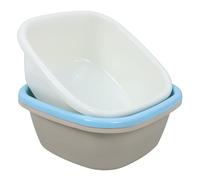 SOLUSTRE Bacinelle Quadrate Resistente e Facile da Pulire in Plastica Pp Set 3 per Piatti e Bottiglie per Cucina e Lavandino