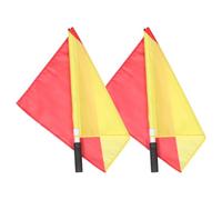 SOLUSTRE Bandiere di Segnalazione Nautiche 35x35 Cm in Pvc Rosso e Giallo, Set 2 Pezzi per Addestramento e Esercitazioni Marina, Bandiere di Comando e Segnalazione per Attività Sportive