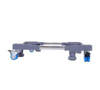 SOLUSTRE Base Mobile Regolabile per Lavatrice Carrello Porta Ruote Gradi e Piedini Robusti Supporto Stabile per Congelatori e Frigoriferi una Porta Armadi e Mobili