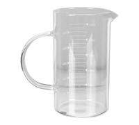 SOLUSTRE Bicchiere in Vetro Resistente al Calore Scala Graduata, Tazza Misurino per Colazione Flusso D'acqua Fluido e Presa Confortevole per Uso Quotidiano