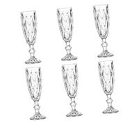 SOLUSTRE Bicchieri Calici da Vino Vintage Vetro Inciso Gambe per Vino Cocktail e Resistenti e Facili da e Regalo