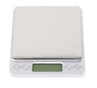 SOLUSTRE Bilancia di Precisione per Gioielli e Bilancia Elettronica per Gioielli, 1000g/0,1g, Acciaio Inossidabile, Argento, per Alimenti, Casa e Negozio, senza Batteria