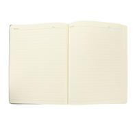 SOLUSTRE Blocco Note A4 Nero 96 Fogli in Pu e Carta, Scrittura Scorrevole e Portatile, Design Semplice alla Moda per Appunti e Pianificazione Giornaliera