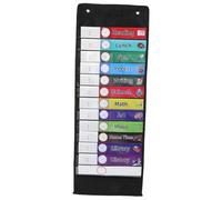 SOLUSTRE Borsa Organizer Da Appendere Per Tabelle Tascabili Calendario Per Programma Delle Lezioni Borsa Da Appendere Per Programma Giornaliero Oxford Trasparente Per Schede e