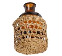 SOLUSTRE Bottiglie Diffusore in Vetro Cilindriche per Aromaterapia, Contenitori Ricaricabili Decorativi per Casa e Ufficio, Vasetti Vuoti per Profumi e Oli Essenziali